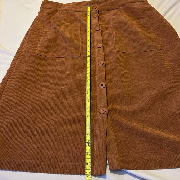 SHEIN Corduroy Skirt in Brown - Picture 4 of 7